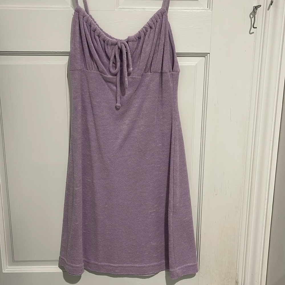 Purple terry dress